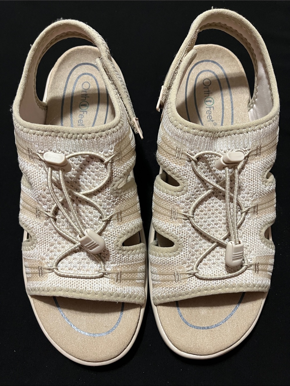 Sandal by Orthofeet - blonde- size 10 wide - orthopedic